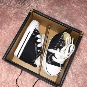 Size ONE infant black converse!